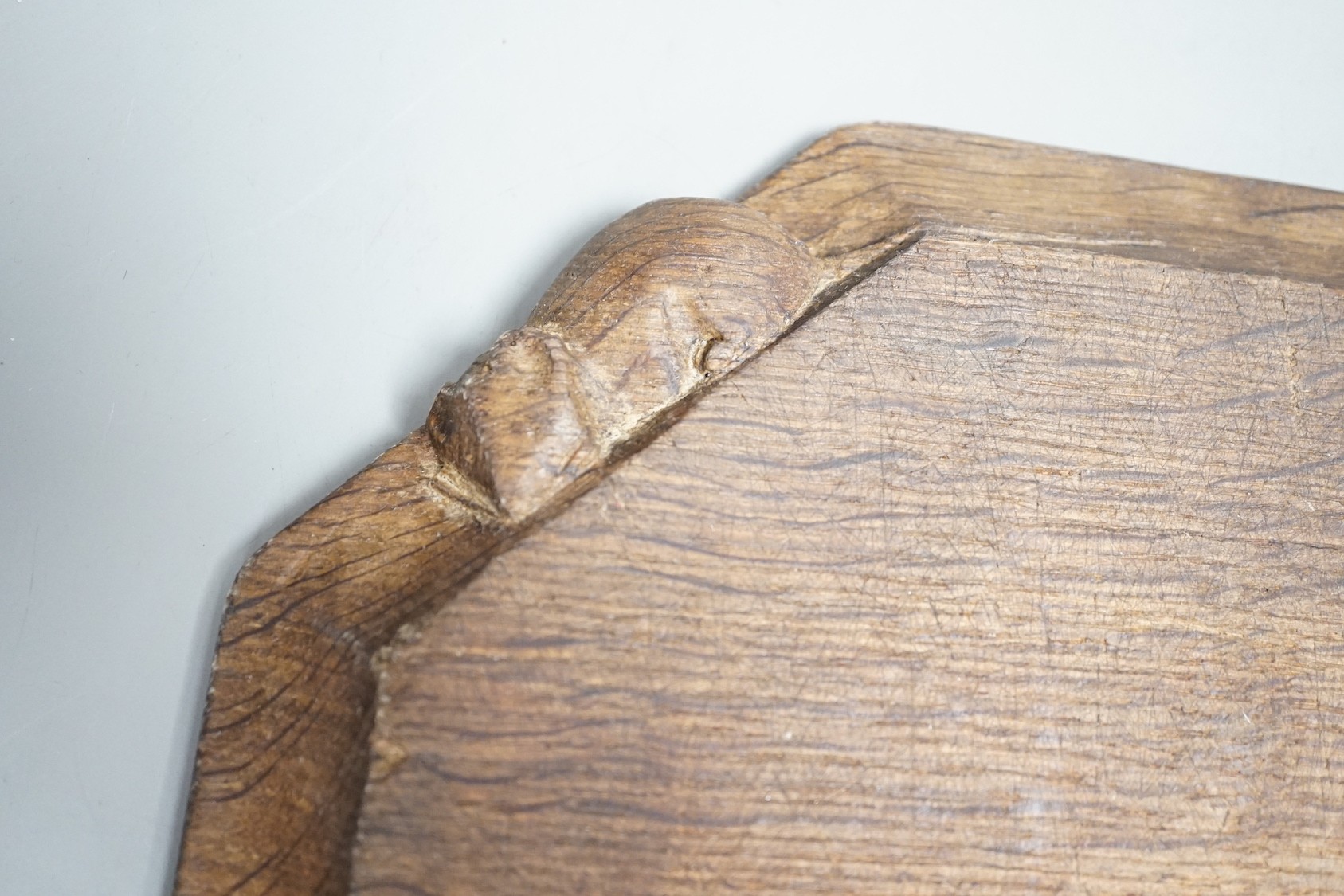 Robert 'Mouseman' Thompson oak cheese board - 30cm wide